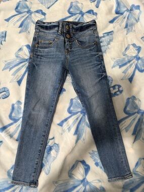 GAP kids Light Blue Skinny Jeans - Double Button Waist